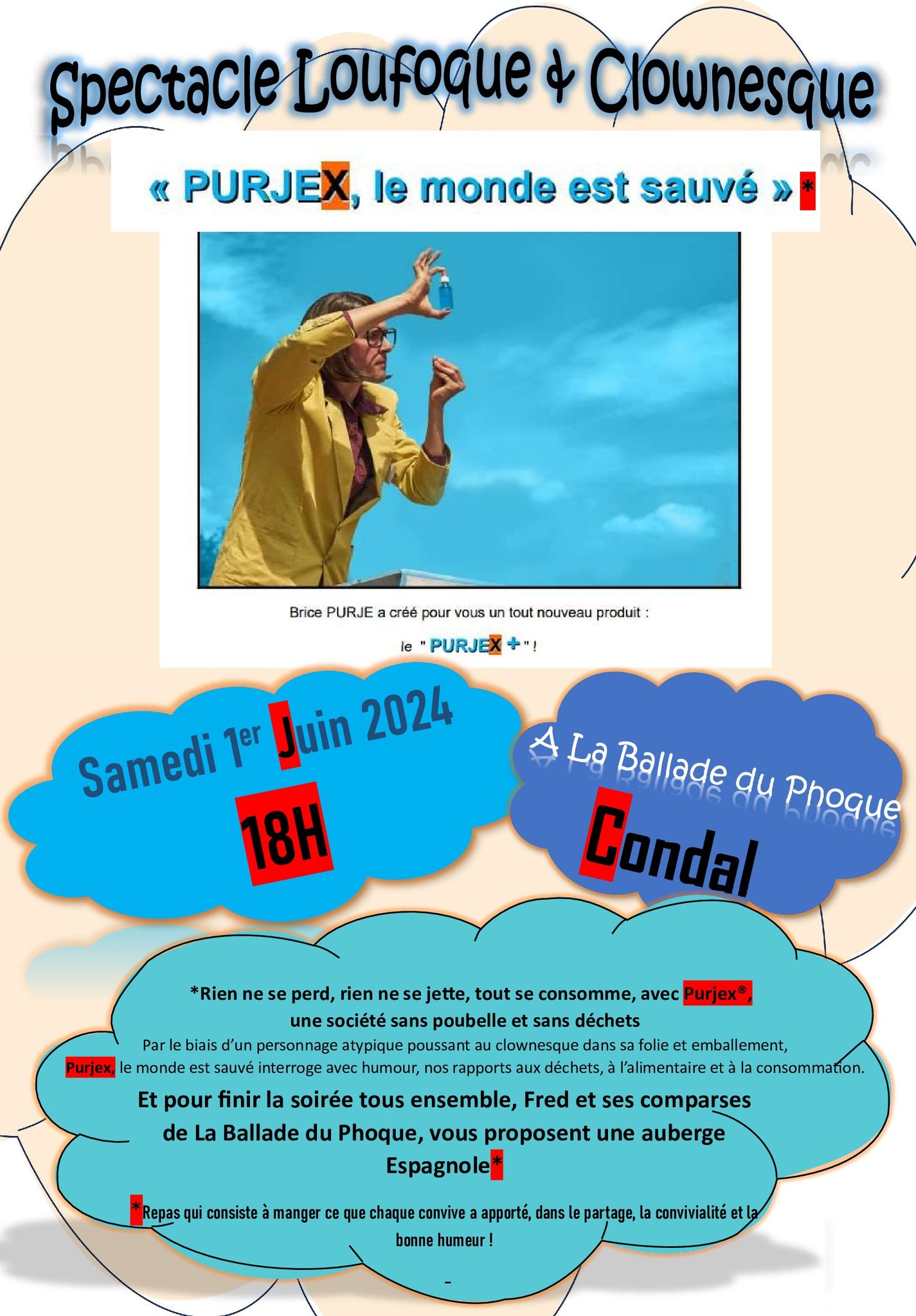 Purjex flyer Ballade du Phoque